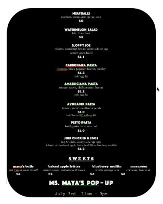 maya menu